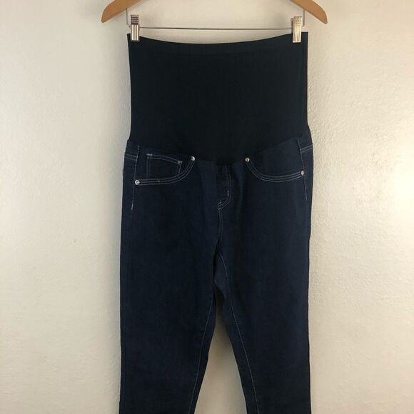 Bella Vida Blue Maternity Pants Jeans size L - Picture 2 of 6